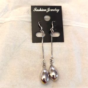 Tear drop Sterling silver dangle earrings